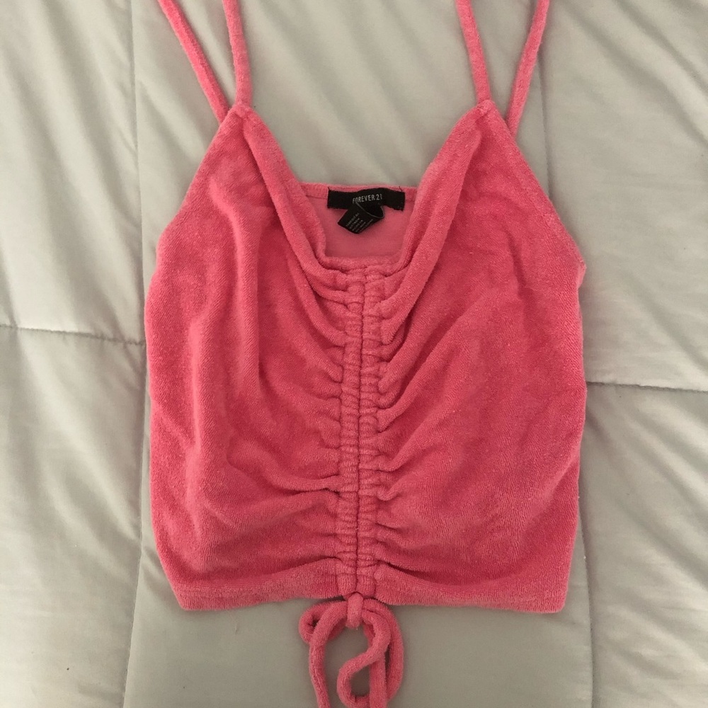 Forever 21 Terry Cloth Crop Top